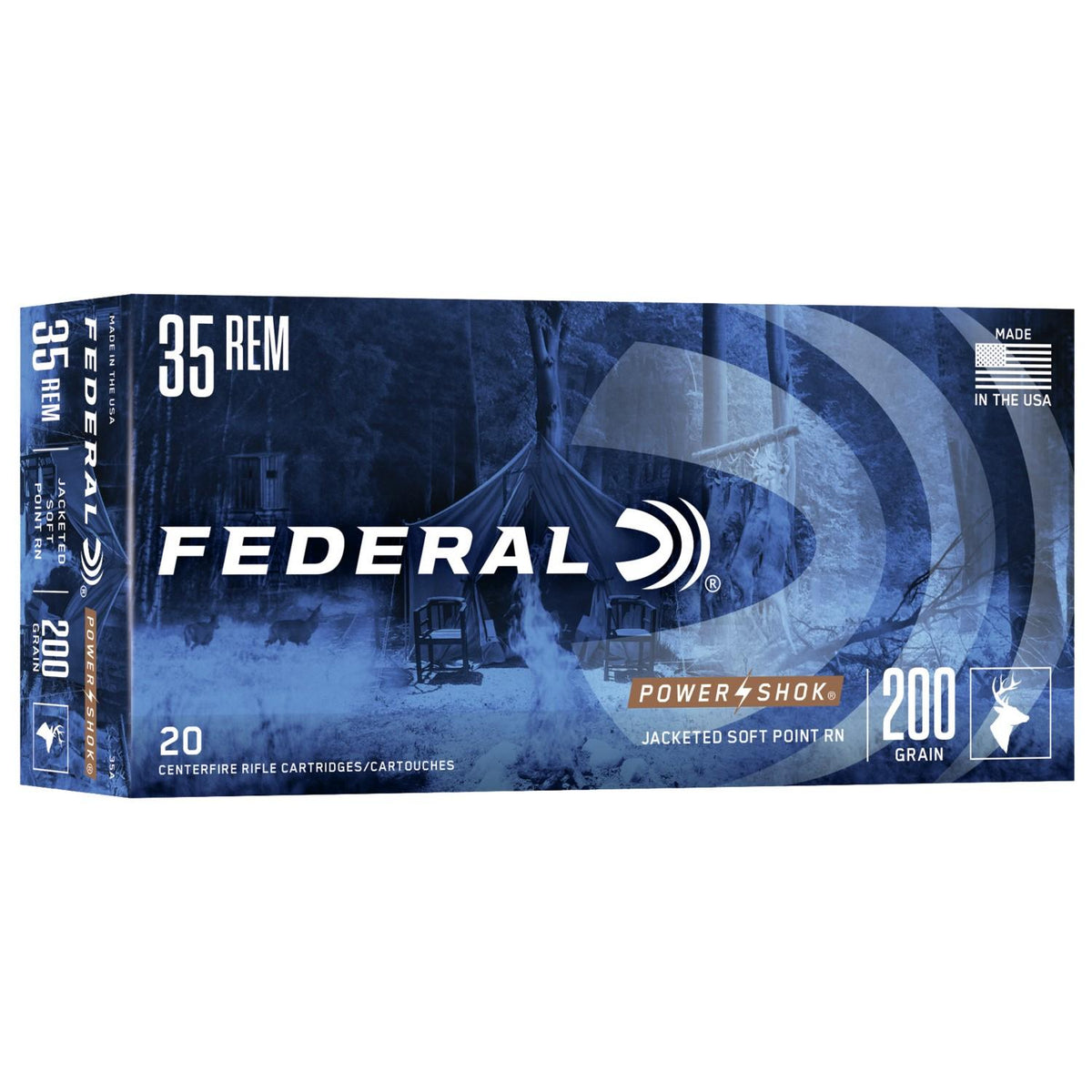 Federal .35 Remington PowerShok Soft Point 200 Grain 20/Box