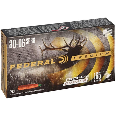 Federal .30-06 Springfield Premium Trophy Copper 165 Grain 20/Box