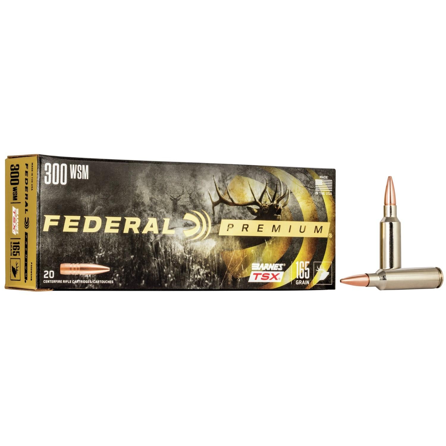 Federal .300 WSM Premium Barnes TSX 165 Grain 20/Box