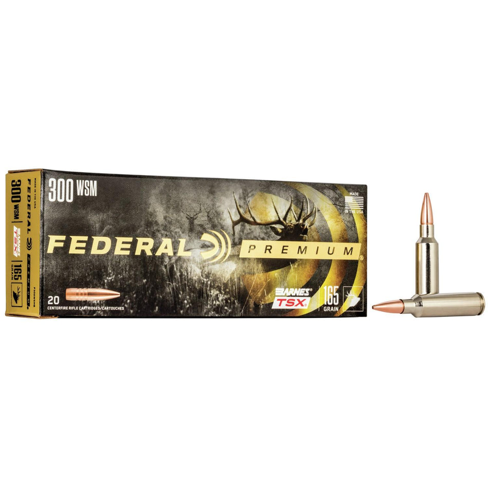 Federal .300 WSM Premium Barnes TSX 165 Grain 20/Box