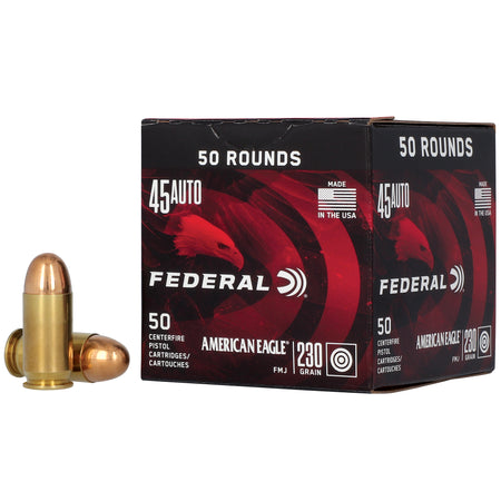 Federal .45 ACP/Auto American Eagle Full Metal Jacket 230 Grain 50/Box [Item 543]