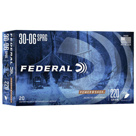 Federal .30-06 Springfield Power-Shok Soft Point 220 Grain 20/Box