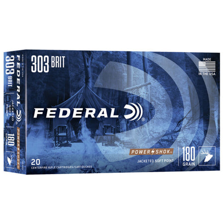 Federal .303 British Power-Shok Soft Point 180 Grain 20/Box