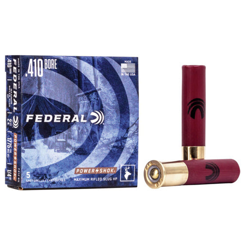 Federal .410 Bore Power-Shok Maximum Rifled Slug Hollow Point Slug 1/4 oz 2.5 in 5/Box