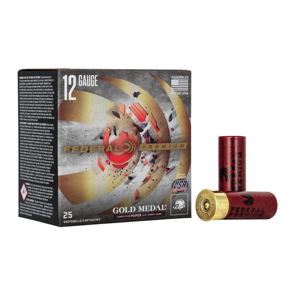 Federal 12 Gauge Premium Gold Medal Paper #8 1 oz 2.75 in 25/Box [Item 6742]