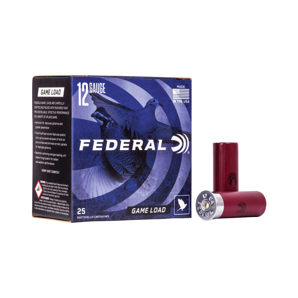 Federal 12 Gauge Game-Shok Game Load Upland #7.5 1 oz 2.75 in 25/Box