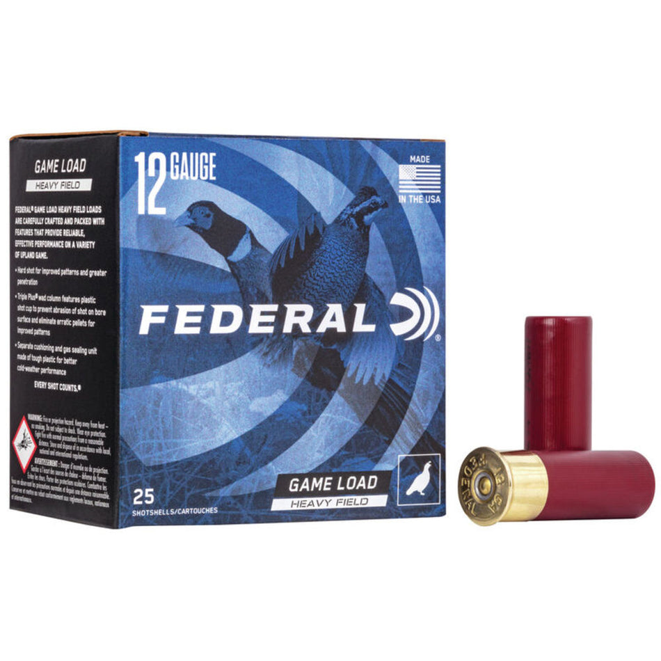 Federal 12 Gauge Game-Shok Game Load Upland Heavy Field #6 1-1/4 oz 2.75 in 25/Box