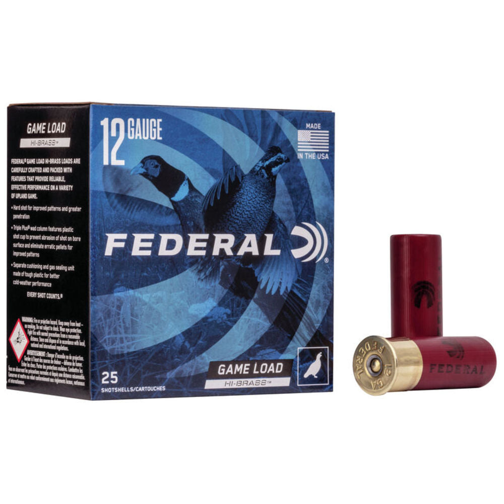 Federal 12 Gauge Game-Shok Game Load Upland High Brass #5 1-1/4 oz 2.75 in 25/Box