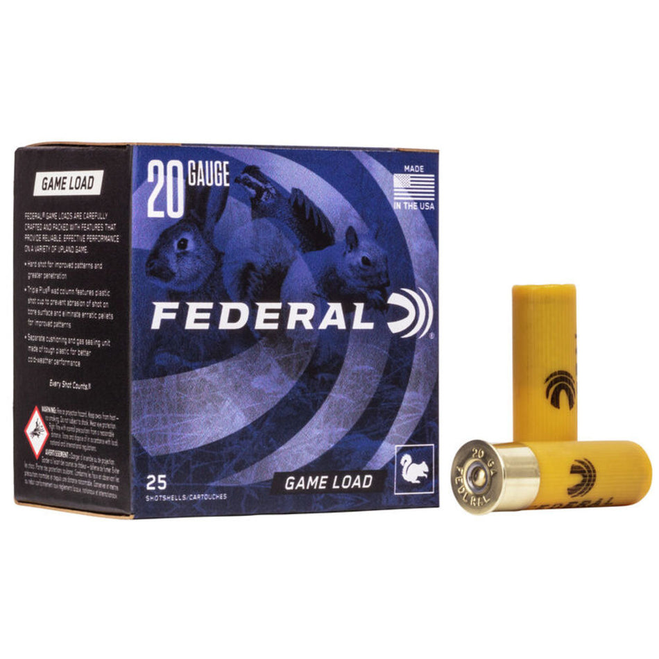 Federal 20 Gauge Game-Shok Game Load Upland #6 7/8 oz 2.75 in 25/Box [Item 5323]