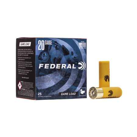 Federal 20 Gauge Game-Shok Game Load Upland #7.5 7/8 oz 2.75 in 25/Box [Item 4381]