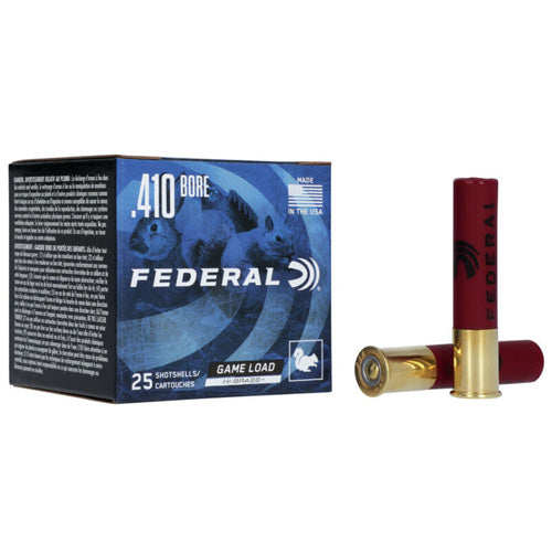 Federal .410 Bore Game-Shok Game Load Lead ShotUpland High Brass #7.5 1/2 oz 2.5 in 25/Box