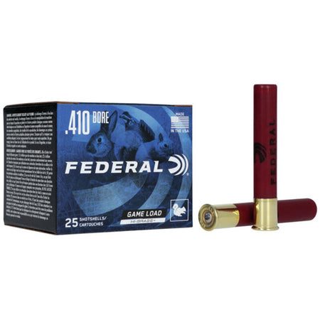 Federal .410 Bore GameShok Game Load ShotUpland High Brass #4 11/16 oz 3 in 25/Box