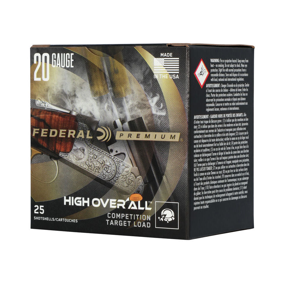 Federal 20 Gauge Premium High Over All 1200 #7.5 7/8 oz 2.75 in 25/Box