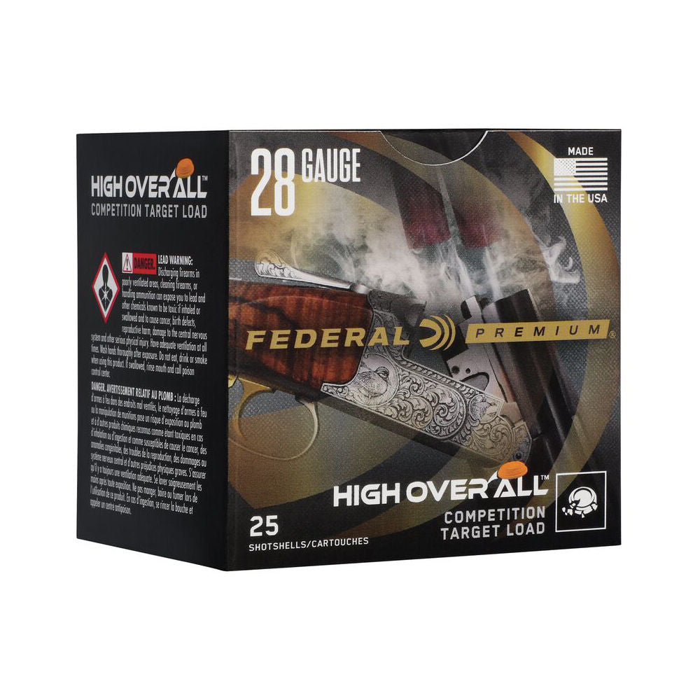 Federal 28 Gauge Premium High Over All 1250 #8 3/4 oz 2.75 in 25/Box