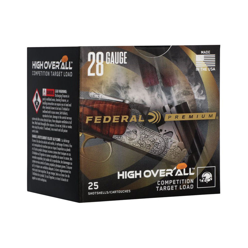 Federal 28 Gauge Premium High Over All 1250 #8.5 3/4 oz 2.75 in 25/Box