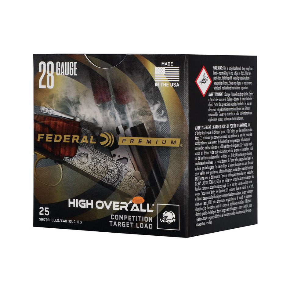 Federal 28 Gauge Premium High Over All 1250 #9 3/4 oz 2.75 in 25/Box
