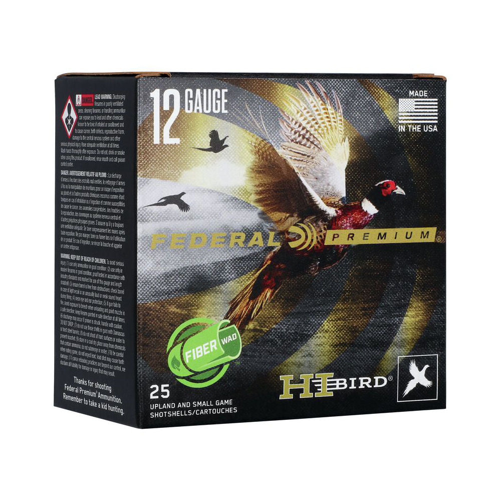 Federal 12 Gauge Premium Hi-Bird Fiber Wad #5 1-1/4 oz 2.75 in 25/Box