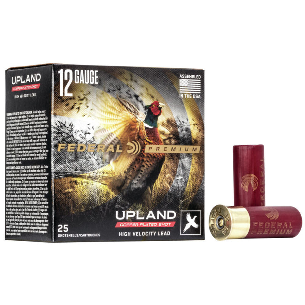 Federal 12 Gauge Premium Upland Wing-Shok High Velocity #4 1-1/8 oz 2.75 in 25/Box