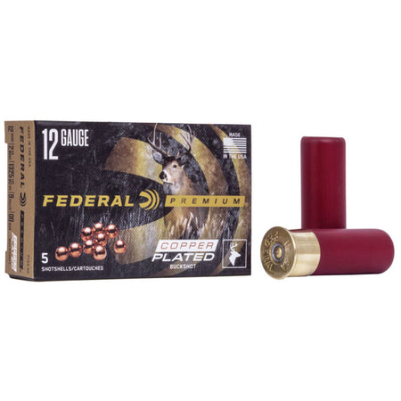 Federal 12 Gauge Premium Copper Plated Vital Shok Magnum 9 Pellets 00 Buck 1-1/8 oz 2.75 in 5/Box