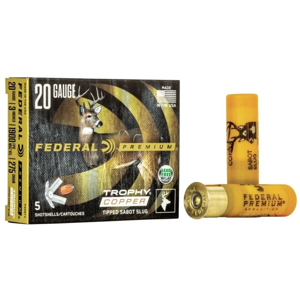 Federal 20 Gauge Freight Train Sabot Slug Slug 5/8 oz 3 in 5/Box