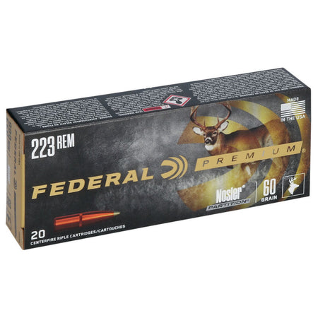 Federal .223 Remington Vital-Shok Nosler Partition 60 Grain 20/Box