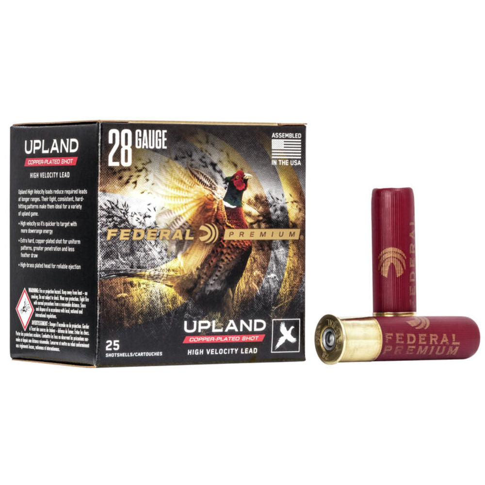 Federal 28 Gauge Premium Upland Wing-Shok High Velocity #7.5 3/4 oz 2.75 in 25/Box