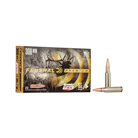 Federal .308 Win / 7.62x51mm Premium Vital Shok Barnes TSX 165 Grain 20/Box [Item 6860]
