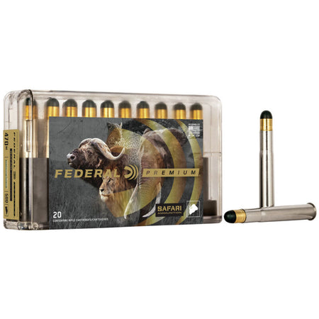 Federal .470 Nitro Express Cape-Shok Woodleigh Hydro Solid 500 Grain 20/Box
