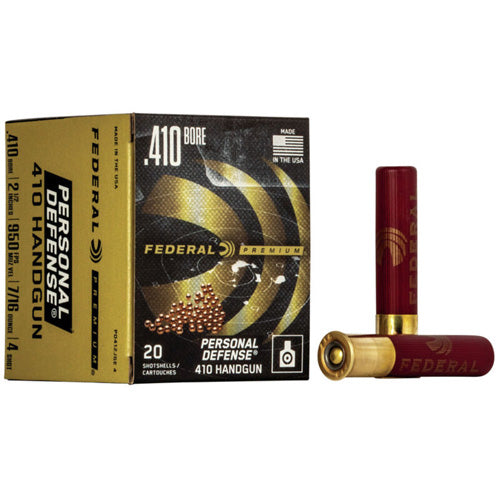 Federal .410 Bore Premium Personal Defense 410 Handgun #4 7/16 oz 2.5 in 20/Box