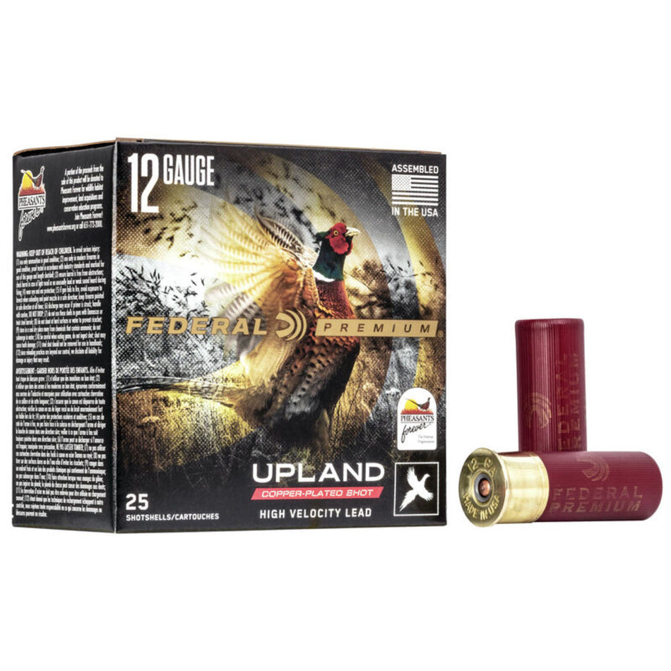 Federal 12 Gauge Premium Upland Wing-Shok Pheasant Forever High Velocity #7.5 1-1/4 oz 2.75 in 25/Box