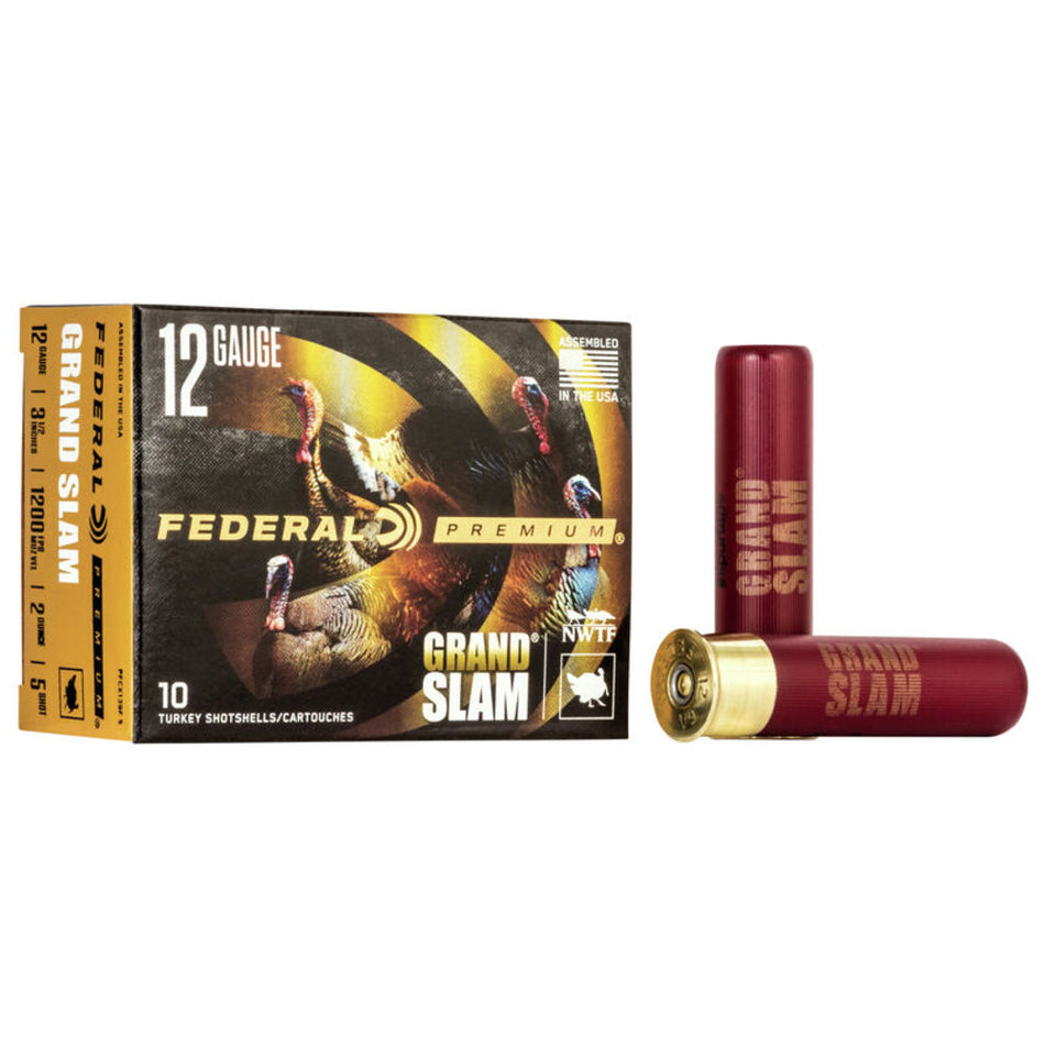 Federal 12 Gauge Premium Grand Slam FliteControl Flex Wad #5 2 oz 3.5 in 10/Box