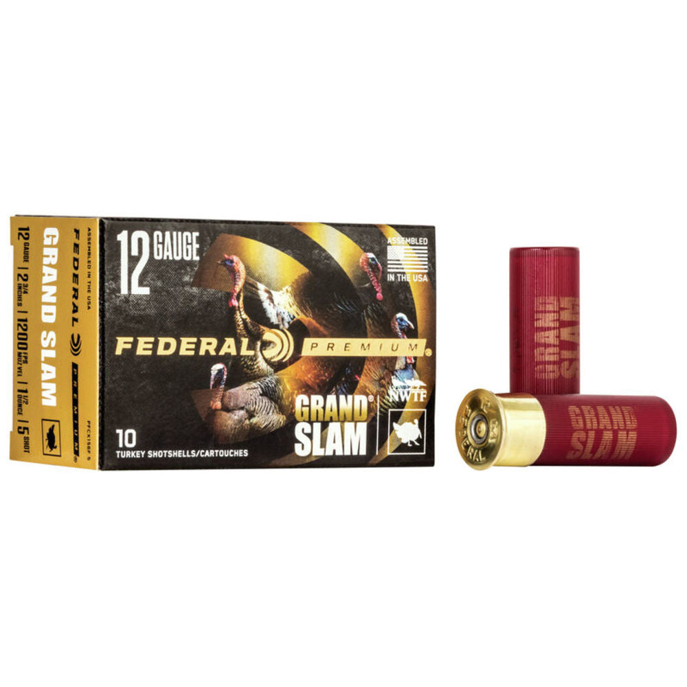 Federal 12 Gauge Premium Grand Slam FliteControl Flex Wad #5 1-1/2 oz 2.75 in 10/Box