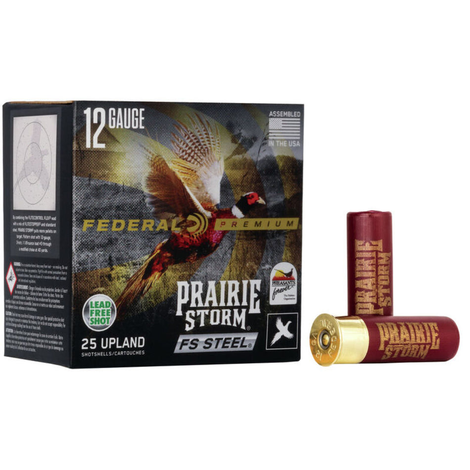 Federal 12 Gauge Premium Prairie Storm FS #4 1-1/8 oz 3 in 25/Box