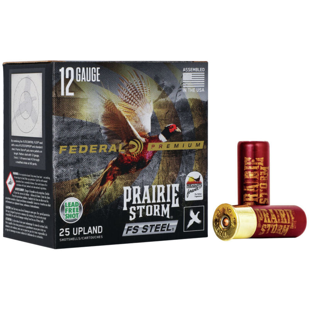 Federal 12 Gauge Premium Prairie Storm FS #4 1-1/8 oz 2.75 in 25/Box