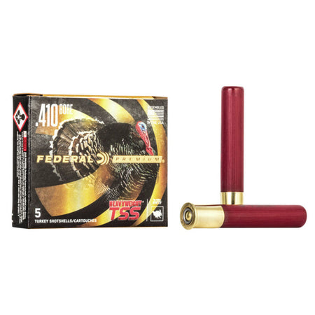 Federal .410 Bore Premium California Certified Nonlead Ammunition Turkey Heavyweight TSS FliteControl Flex Wad #9 13/16 oz 3 in 5/Box