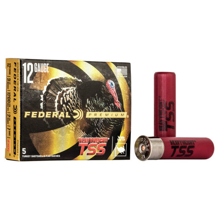 Federal 12 Gauge Premium California Certified Nonlead Ammunition Turkey Heavyweight TSS FliteControl Flex Wad #7 2-1/4 oz 3.5 in 5/Box