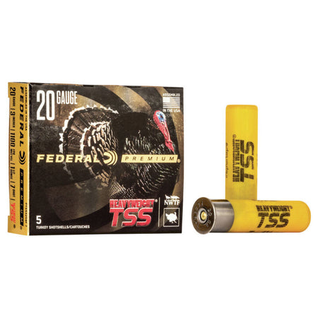 Federal 20 Gauge Premium California Certified Nonlead Ammunition Turkey Heavyweight TSS FliteControl Flex Wad #7 1-1/2 oz 3 in 5/Box
