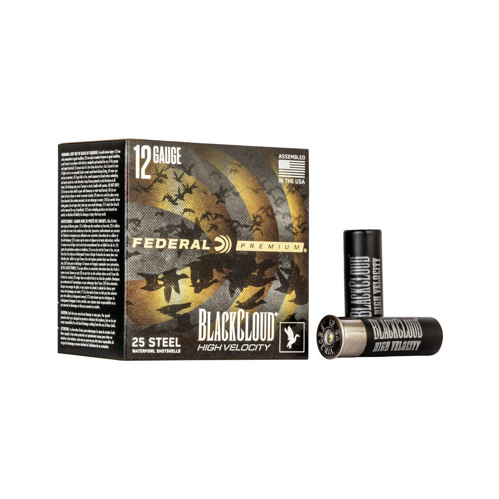 Federal 12 Gauge Premium Black Cloud FS High Velocity #2 1-1/8 oz 3 in 25/Box