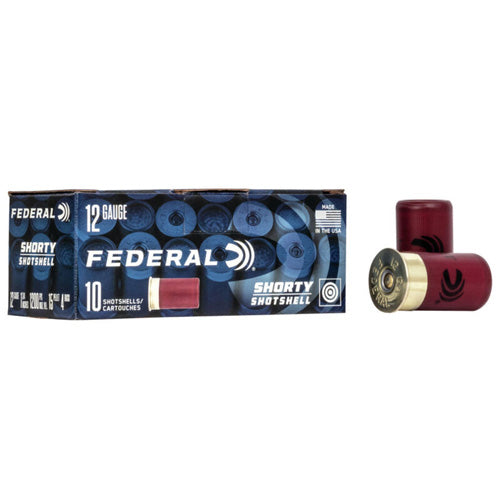 Federal 12 Gauge Shorty Shotshell Mini 15 Pellets #4 Buck 11/16 oz 1.75 in 10/Box