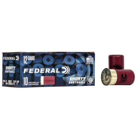 Federal 12 Gauge Shorty Shotshell Mini 15 Pellets #4 Buck 11/16 oz 1.75 in 10/Box