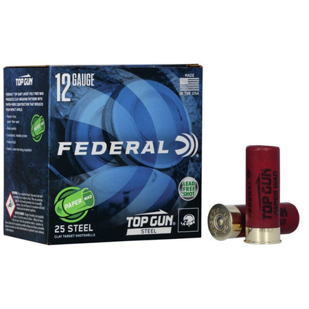 Federal 12 Gauge Top Gun Paper Wad #7.5 1 oz 2.75 in 25/Box [Item 6330]