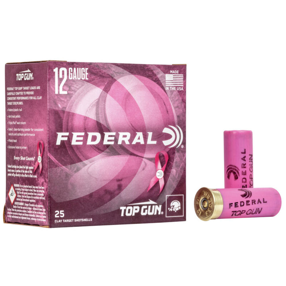 Federal 12 Gauge Top Gun Pink Special Edition #8 1-1/8 oz 2.75 in 25/Box