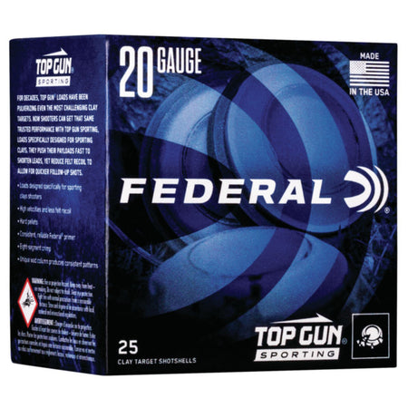Federal 20 Gauge Top Gun Sporting #8 7/8 oz 2.75 in 25/Box