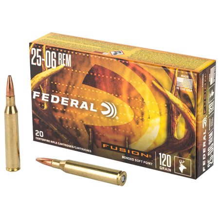 Federal .25-06 Remington Fusion Bonded Soft Point 120 Grain 20/Box