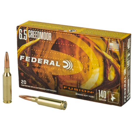 Federal 6.5mm Creedmoor Fusion Bonded Soft Point 140 Grain 20/Box
