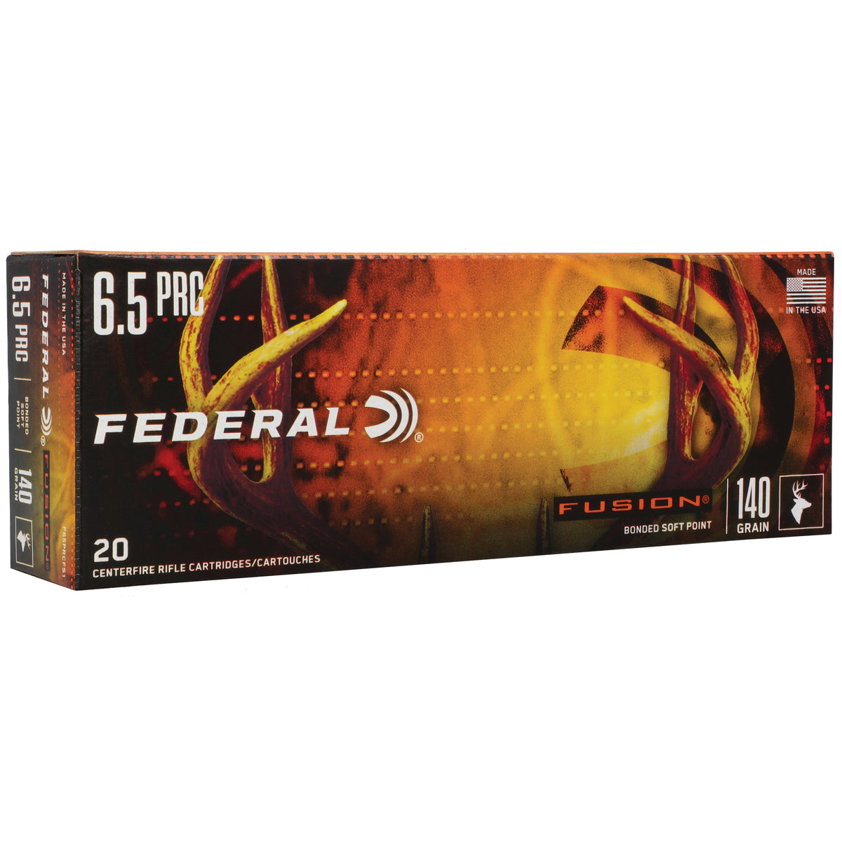 Federal 6.5 PRC Fusion Bonded Soft Point 140 Grain 20/Box