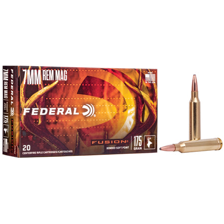 Federal 7mm Remington Mag Fusion Bonded Soft Point 175 Grain 20/Box