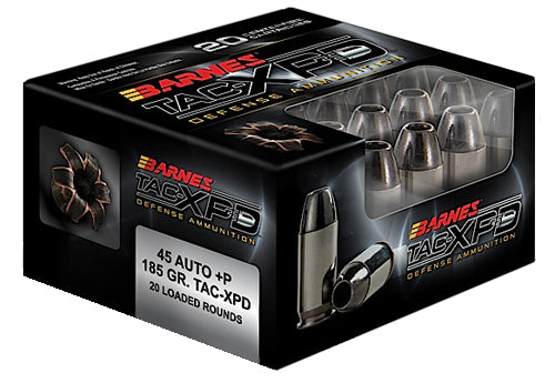 Barnes .45 ACP/Auto TAC-XPD +P Hollow Point 185 Grain 200/Box
