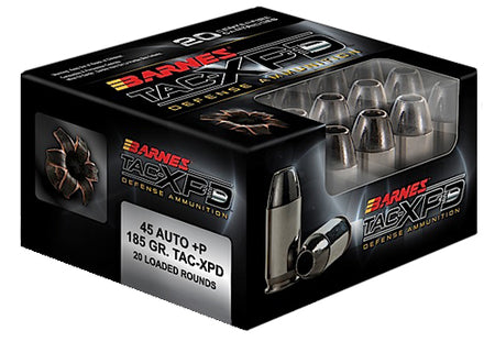 Barnes .45 ACP/Auto TAC-XPD +P Hollow Point 185 Grain 200/Box