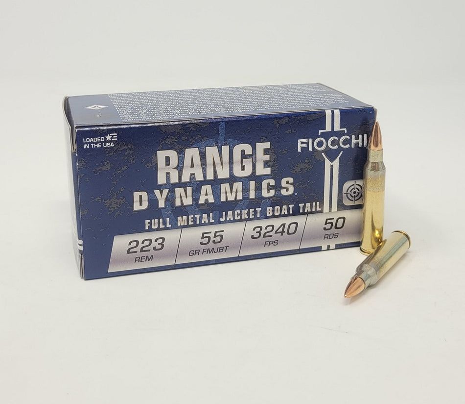 Fiocchi .223 Remington Training Dynamics Full Metal Jacket Boat Tail 55 Grain 1000/Box